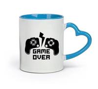 céramique Tasse à café avec anse - Céramique classique Modèle de fin de partie （11oz/320ml） Parfait pour les cuisines, restaurants et cafés, excellente idée cadeau Bleu