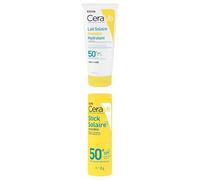 CeraVe Lait Solaire Invisible Hydratant 24h SPF50 + Stick Solaire Invisible SPF 50 Visage
