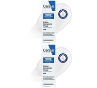 Cerave Lotion Hydratante Visage Peaux Normales à Sèches + Crème Lavante Pour La Peau 2x52 ml