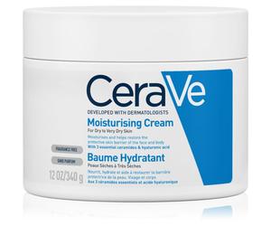 CeraVe Moisturizers crème hydratante visage et corps pour peaux sèches à très sèches 340 g