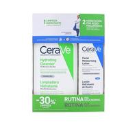 CeraVe Routine Peaux Sèches Normales Pack Nettoyant + Lotion Hydratante