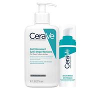 Cerave Routine Visage Anti-Marques Gel Moussant Anti-Imperfections 236ml & Serum Rétinol 30ml