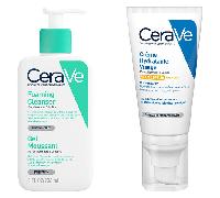 CeraVe Routine Visage Peaux Grasses Gel Moussant 236ml & Crème Hydratante Visage SPF 30 52ml