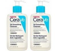 CeraVe SA Gel Nettoyant Anti-Rugosités Lot de 2 x 236 ml - Lot 2 x 236 ml