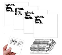 CERAVI Funny Sticky Note for Adults for Work, 4 Pieces Novelty Memo Pads Sticky Note with 100pcs Funny Stickers, Funny Sassy Rude Office Supplies Gifts for Friends, Co-Workers, Boss (A Set of B)