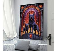 Cerbère, mythe du chien, affiche décorative sur toile, art mural, décoration de chambre, affiche esthétique moderne, fournitures de décoration pour la maison, 60 x 90 cm