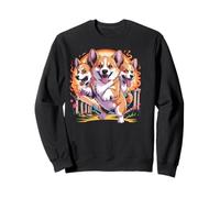 Cerberus Corgi Mythologie des lévriers à trois têtes pour amoureux des chiens Sweatshirt