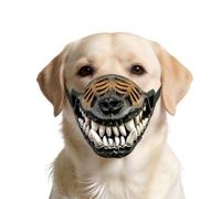 Cerberus Scary Dog Muzzle with Fake Teeth, Halloween Dog Costume Muzzle