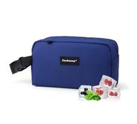 Cerbonny Petit sac isotherme pour le travail, l'école, les voyages, petit sac à déjeuner, petit sac isotherme pour adultes/enfants, sacs à déjeuner congélateur, mini sac à déjeuner pour yaourt (bleu