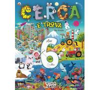 Cerca e Trova libro bambini 6 anni e oltre: Libro Gigante di Giochi educativi e Attività divertenti per bambini, Trova Animali della fattoria, foresta, veicoli e molto altro ancora