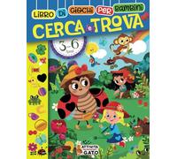 Cerca e Trova per Bambini 3-6 anni: Libro Prescolare Gigante di giochi e passatempi enigmistici con attività educativi e interattivi di vacanze per scuola materna gli animali.