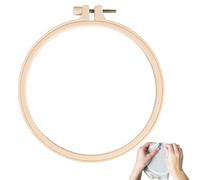 Cerceau à broder de 7,3 cm - Anneau de broderie en bois | Outils de point de croix | Cadre de broderie rond | Boucles d'oreilles à l'ancienne couture ciseaux point de croix pour couture à la main et