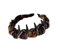 Cerceau à cheveux tendance, à peigne doux, antidérapant avec dents, cerceau enveloppé de fil, couvre-chef avec poignée antidérapante, ensemble de bandeaux pour les voyages à domicile,