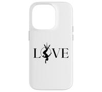 Cerceau aérien d'amour, Cadeau de Yoga aérien, cœur de Gymnaste aérien Coque pour iPhone 14 Pro