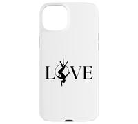 Cerceau aérien d'amour, Cadeau de Yoga aérien, cœur de Gymnaste aérien Coque pour iPhone 15 Plus