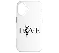 Cerceau aérien d'amour, Cadeau de Yoga aérien, cœur de Gymnaste aérien Coque pour iPhone 16