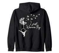 Cerceau aérien I Just Wanna Fly Dandelion, Lyra Circus Gifts Sweat à Capuche
