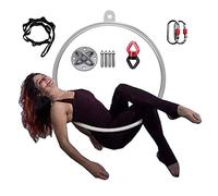 Cerceau aérien Lyra, Cerceau acrobatique, Anneaux de Danse et de Yoga en métal pour Adultes et Enfants, Ensemble d'anneaux de Gymnastique Lyra, équipement de Fitness, 80/90/95 cm