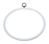 Cerceau Broderie Plastique BLANC Outil De Couture ca. 25 x 20 cm Tambour Broderie Support Point De Croix Activité Manuelle Adulte DIY Art And Craft Cross Stitch Embroidery
