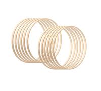 Cerceau De Bambou, 10/12 Pièces Anneaux En Bambou, Cercle Attrape Reve 10/15/20.5/26/30.5cm, Loisirs Créatifs Anneaux Pour Art Floral, Attrape-Rêves, Floral Hoop, Mariage, Tenture Murale