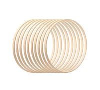 Cerceau De Bambou, 10/12 Pièces Anneaux En Bambou, Cercle Attrape Reve 10/15/20.5/26/30.5cm, Loisirs Créatifs Anneaux Pour Art Floral, Attrape-Rêves, Floral Hoop, Mariage, Tenture Murale