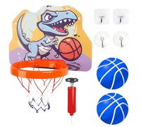Cerceau de Basket-Ball d'intérieur - Cerceau Pliable Mural avec lumière LED, Ensemble de Basket-Ball réglable sur la Porte pour, Adolescents et Adultes, Jouet de Sport Amusant pour Chambre à c