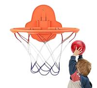 Cerceau de basket-ball d'intérieur - Kit d'entraînement silencieux, système de au sol silencieux, technologie de balle en mousse à haute élasticité, cadre mural peu encombrant, accessoire de