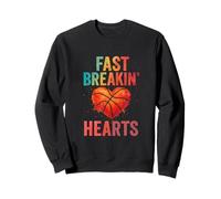 Cerceau de basket-ball en forme de cœur Sweatshirt