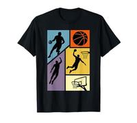 Cerceau de Basket-Ball Life Player Vintage Sport Player Hommes Garçons T-Shirt