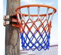 Cerceau de basket-ball mural portable avec 2 sangles pour enfants et adultes - Idéal pour la pratique du tir