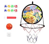 Cerceau de basket-ball portable 2 en 1 - Ensemble de jeu de fléchettes et pour , jouet de jeu de sport d'intérieur et d'extérieur sûr avec panneau arrière, activité réglable | Divertissement am