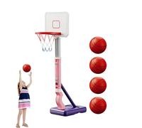 Cerceau de Basket-Ball pour - Cerceau de Basket-Ball en Plein air | Arche de Basket-Ball pour avec Support, Jouet de But de Basket-Ball réglable pour Les Tout-Petits dans la Cour (Bleu