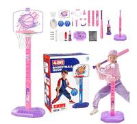 Cerceau de Basket pour Les, Cerceau de Basket-Ball pour Tout-Petit à l'intérieur,But de Basket-Ball Court Toys Hauteur réglable - Ball Baseball Toy Indoor Outdoor Sport Pendant 1 à 8 Ans,