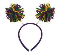 Cerceau de cheveux à pompons arc-en-ciel de noël pour femme, bandeau de maquillage pour les carnavals de pâques, accessoires pour cheveux Cosplay