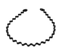 Cerceau de cheveux ondulés en alliage Simple for femmes et hommes, 3 pièces, bandeau ondulé, accessoire de sport quotidien, anneau en métal Pour L'extérieur, Sport