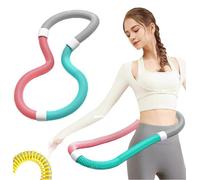 Cerceau de fitness à ressort souple, cerceau lesté pour adultes, design adapté à la taille, équipement d'exercice portable et fin, brûle les graisses en quelques minutes par jour, cerceaux de fitness