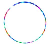 Cerceau de fitness LED professionnel pour adultes et enfants avec éclairage multicolore dynamique pour perdre du poids sculpter le corps (blanc, taille unique)