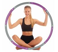 Cerceau de fitness - Violet - Lesté 1,5 kg - Ø 1 m - Revêtement mousse EVA