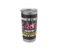Cerceau de gymnastique « What If I Fall Oh But My Aerial Hoop » Gobelet isotherme en acier inoxydable double paroi