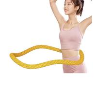 Cerceau de Hula-Hoop Pliable à Ressort Hula Hoop - équipement de Fitness for Le Corps et la Taille, 1 pièce, Cercle du Ventre, for Femmes Hommes(Yellow)