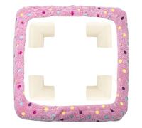 Cerceau de point de - Cadre dee broderie carré, outil dee , cerceau broderie avec vis réglage en laiton | Avec 4 anti-collision en mousse | Protection du cadre touffetage