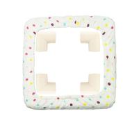 Cerceau de point de - Cadre dee broderie carré, outil dee , cerceau broderie avec vis réglage en laiton | Avec 4 anti-collision en mousse | Protection du cadre touffetage