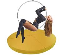 Cerceau de pole dance pliable, rembourrage de sécurité en mousse, coussin d'exercice portable pour studio à domicile, tapis de danse et de fitness