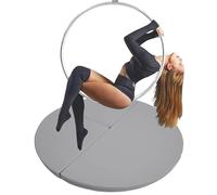 Cerceau de pole dance pliable, rembourrage de sécurité en mousse, coussin d'exercice portable pour studio à domicile, tapis de danse et de fitness