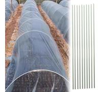 Cerceau De Serre De Jardin Tiges En Fibre De Verre Antirouille, Arches, Cadres Pour Filets, Arceaux Tunnel Bas Et Solides Pour Toiles Pare-soleil Et Toiles Antigel(20pcs,5mm(1/5")-220cm(7.2ft))