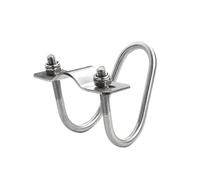 Cerceau en forme de collier de serrage de tuyau croisé à double boulon en forme de U en acier inoxydable 304(M8X25X20)