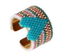 Cerceau en forme de cœur à paillettes uniques, perles anciennes, mode non conformiste, bijoux artisanaux sans rouille pour femmes, bijoux artisanaux ruraux