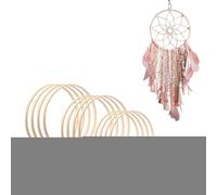 Cerceau floral en bambou - Anneaux d'artisanat de cerceau de couronne Cercles de bambou Anneaux de cerceaux de macramé | Cerceau floral pour attrape-rêves bricolage, décor de couronne de mariage, arti