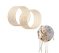 Cerceau floral en bois de bambou,Cerceau floral en bambou Dream Catcher Craft Hoop | Cerceau floral pour attrape-rêves bricolage, décor de couronne de mariage, artisanat à suspendre au mur