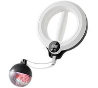 Cerceau for Bras Et Épaules, Appareil d'exercice Intelligent for Flasques avec Suivi Numérique - Entraînement De l'avant-Bras À Manivelle À 360°(White,Digital Timer+LED Light)
